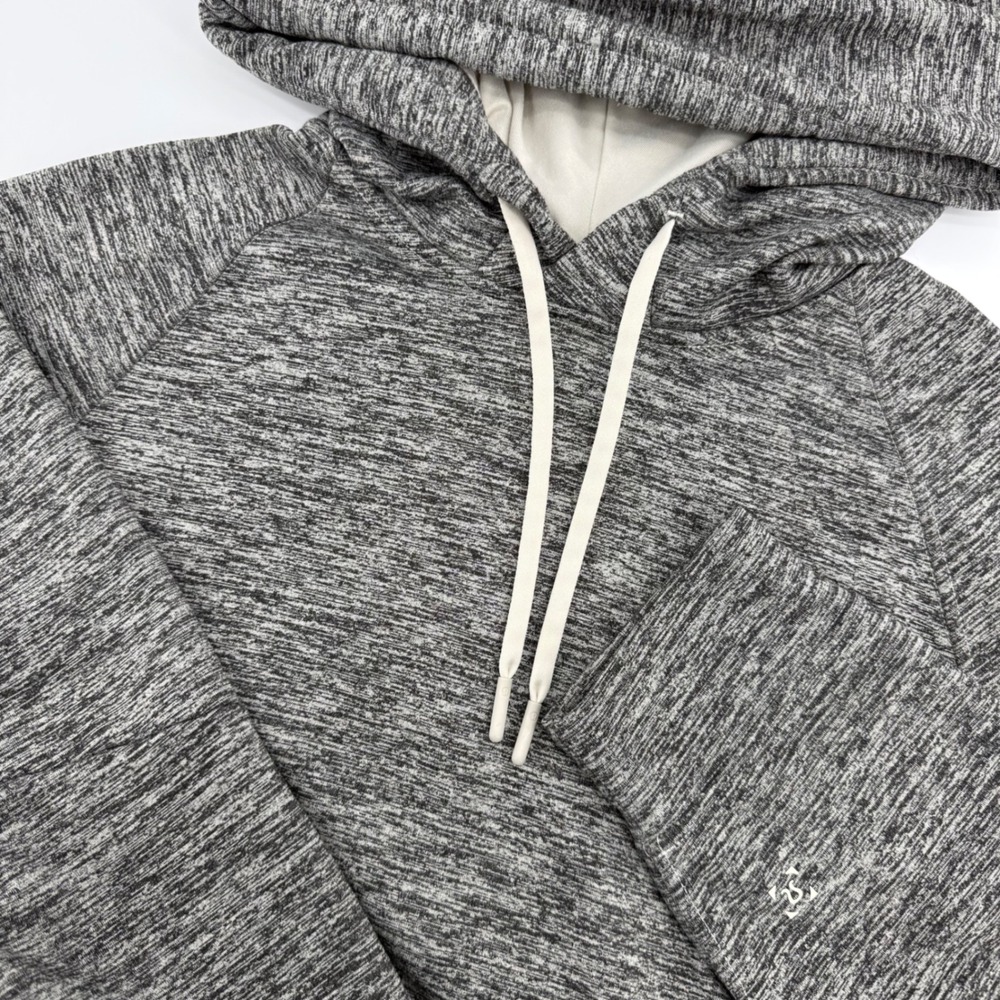 Lululemon City Sweat Pullover Hoodie Heathered Muslin Grey Marled Mens Size M